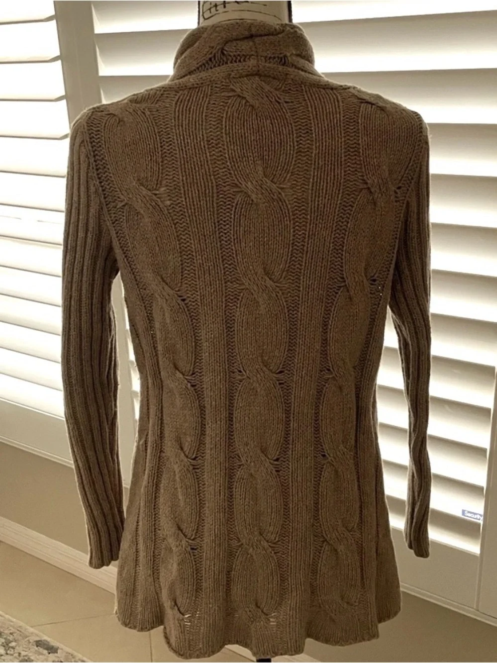 CAbi Style #591 Heather Acorn Cable Knit Cardigan